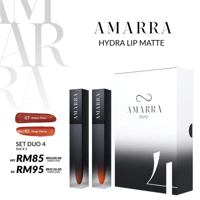 AMARRA HYDRA LIP MATTE DUO SET 4