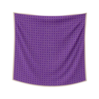 Alhambra Twill Square - Purple Scarf